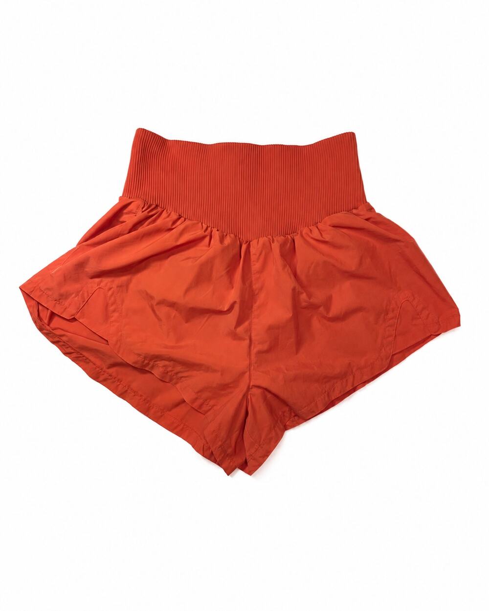 FP Movement Free People The Way Home Shorts Size S Orange High Rise Running